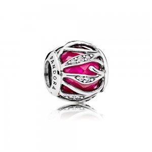 Charm PANDORA Petit Facetado Vermelho Brilho da Natureza - 791969SRU Charm PANDORA Petit Facetado Vermelho Brilho da Natureza - 791969SRU