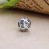 Charm berloques Pandora de prata Amor cruzado