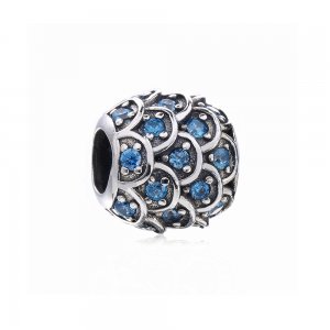 Charm berloques Pandora de prata Onda Charm berloques Pandora de prata Onda