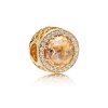 Charm PANDORA Shine Coração Radiante Dourado - 761725CLG