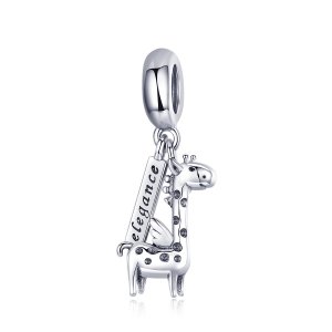Charm Pendente Girafa fofa estilo Pandora - SCC976 Charm Pendente Girafa fofa estilo Pandora - SCC976