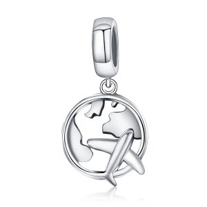 Charm Pendente Um sonho de viajar estilo Pandora - SCC242 Charm Pendente Um sonho de viajar estilo Pandora - SCC242