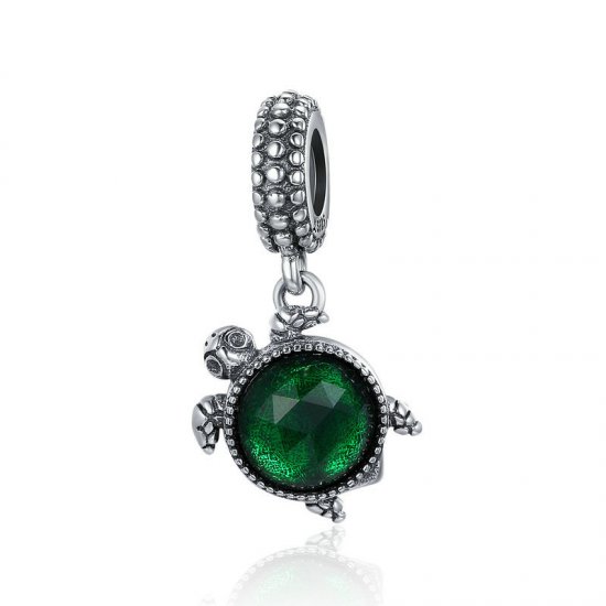 Charm Pendente tartaruga verde estilo Pandora - SCC281  Clique na imagem para fechar