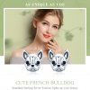 Brincos Petit Bulldog Fofo estilo Pandora - SCE283