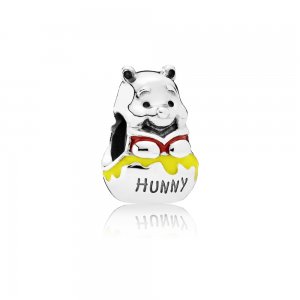 Charm PANDORA Pooh - Pote de Mel - 791919ENMX Charm PANDORA Pooh - Pote de Mel - 791919ENMX