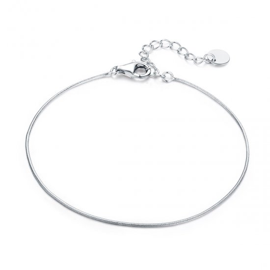 Pulseira Corrente de cobra estilo Pandora - SCB153  Clique na imagem para fechar