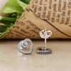 Brincos PANDORA Coração Romântico - 297099CZ