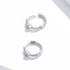 Brinco Argolas Amor puro estilo Pandora - SCE1081