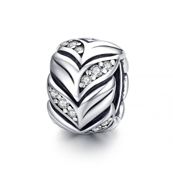 Charm Espigas de trigo brilhantes estilo Pandora - SCC1614  Clique na imagem para fechar