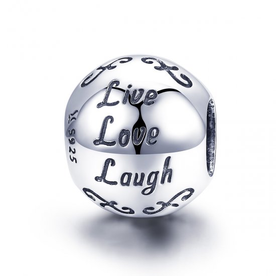 Charm Minha vida feliz life Pandora - SCC966  Clique na imagem para fechar