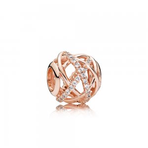 Charm berloques PANDORA Rosê Galáxia - 781388CZ Charm berloques PANDORA Rosê Galáxia - 781388CZ