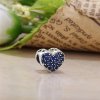 Charm berloques Pandora de prata Coração deslumbrante