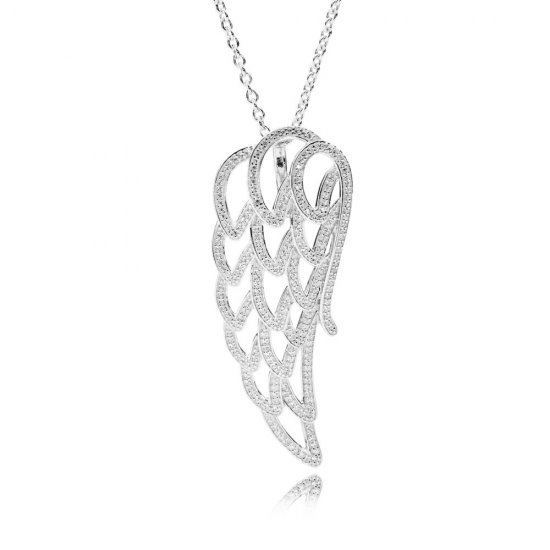 Colar PANDORA Asas de Anjo - 390374CZ-90  Clique na imagem para fechar