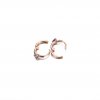 Brinco Argolas Paciência Azul Claro Huggie Pandora Rosa - 289304C02