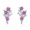 Brincos Petit Flor de pêssego estilo Pandora - BSE040