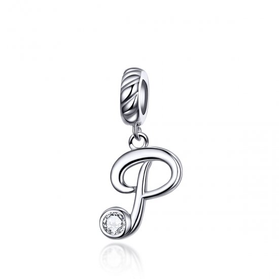 Charm Pendente Letra P estilo Pandora - SCC1183-P  Clique na imagem para fechar