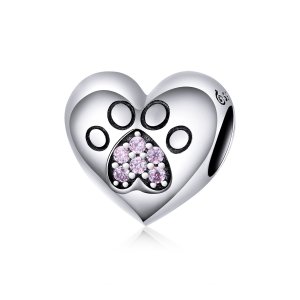 Charm Pegada de estimação estilo Pandora - BSC209 Charm Pegada de estimação estilo Pandora - BSC209