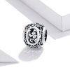 Charm Flores com orifícios, letra O estilo Pandora - SCC1444-O