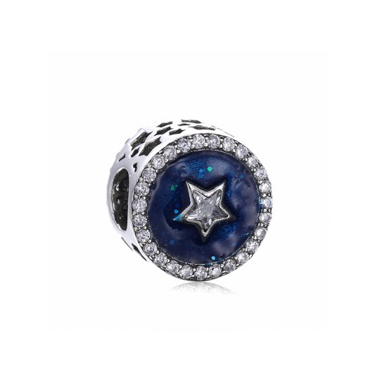 Charm berloques Pandora de prata Estrela radiante  Clique na imagem para fechar