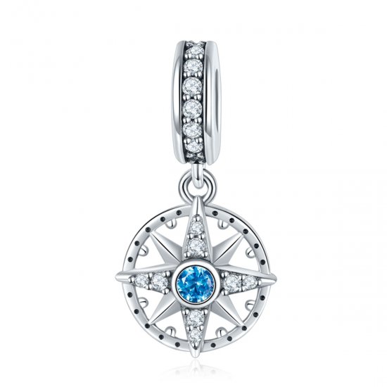 Charm Pendente estrela polar estilo Pandora - SCC847  Clique na imagem para fechar