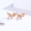 Brincos Petit Borboleta estilo Pandora Rose - SCE452-C