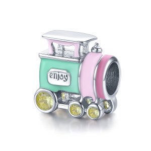 Charm Trem Colorido life Pandora - BSC289 Charm Trem Colorido life Pandora - BSC289