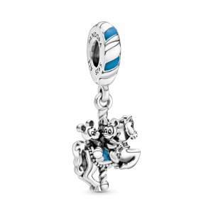 Charm Pendente Disney, Mickey e Minnie cavalo carrossel Pandora - 798900C01 Charm Pendente Disney, Mickey e Minnie cavalo carrossel Pandora - 798900C01