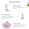 Charm Pendente Orquídea estilo Pandora Rose - BSC287