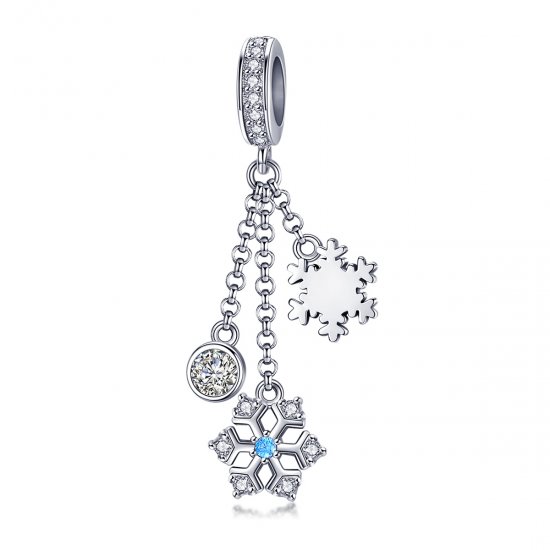 Charm Pendente Floco de neve estilo Pandora - SCC1020  Clique na imagem para fechar