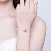 Bracelete estilo Pandora Rígido Letra A - SCB829