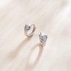 Brinco Argolas Amor brilhante estilo Pandora - SCE1109