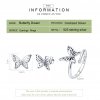 Conjunto de joias Dois tons Sonho de borboletas estilo Pandora - SET003