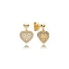 Brinco PANDORAs Shine Favo de Mel - 267068CZ
