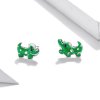 Brincos Petit Pequeno crocodilo estilo Pandora - SCE1113