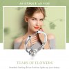 Anel Lágrimas de flores estilo Pandora - SCR165