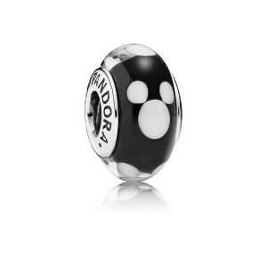 Charm berloques Pandora de prata Mickey Clássico Charm berloques Pandora de prata Mickey Clássico
