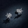 Brincos Petit Flocos De Neve Românticos estilo Pandora - BSE424