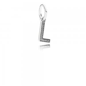 Pingente PANDORA de Prata Brilhante Letra L - 791324CZ Pingente PANDORA de Prata Brilhante Letra L - 791324CZ