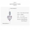 Charm Pendente Coração em Flor de Ameixa estilo Pandora - BSC151