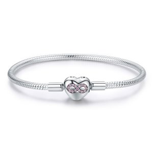 Pulseira Coração da Eternidade estilo Pandora - SCB142 Pulseira Coração da Eternidade estilo Pandora - SCB142
