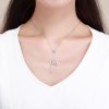 Colar Chave do Heart Lock estilo Pandora - SCN290