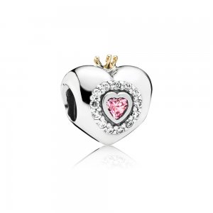 Charm PANDORA Coração de Princesa - 791375PCZ Charm PANDORA Coração de Princesa - 791375PCZ