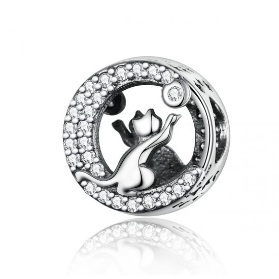 Charm Gatinho feliz life Pandora - SCC1203  Clique na imagem para fechar