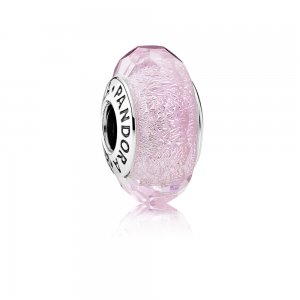 Charm PANDORA Murano Facetado Rosa Gloss - 791650