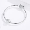 Charm Talão com textura estilo Pandora - SCC1245