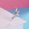 Charm Pendente Fada da Flor Branca estilo Pandora - SCC359