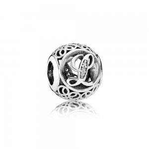 Charm PANDORA Alfabeto Vintage Letra L - 791856CZ Charm PANDORA Alfabeto Vintage Letra L - 791856CZ