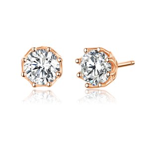Brincos Petit Luz estilo Pandora Rose - SCE499-C Brincos Petit Luz estilo Pandora Rose - SCE499-C