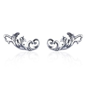 Brincos Petit Flor europeia Retrô estilo Pandora - SCE580 Brincos Petit Flor europeia Retrô estilo Pandora - SCE580