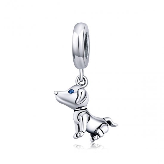 Charm Pendente Cão robô estilo Pandora - SCC1468  Clique na imagem para fechar